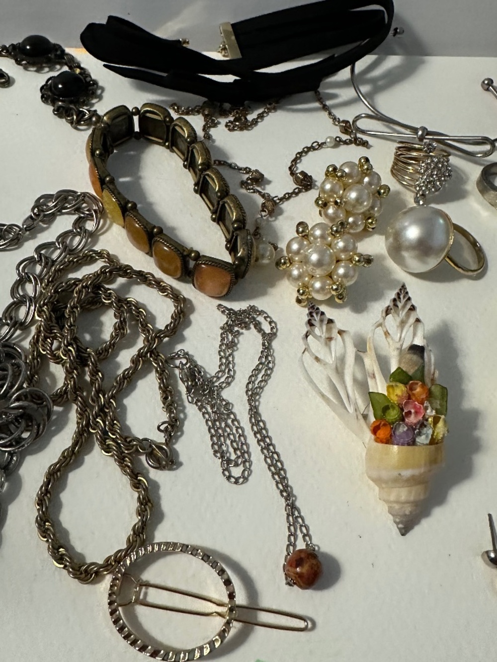 Huge Vintage Jewelry Lot – Necklaces, Rings, Bracelets, Earrings Mixed Bundle